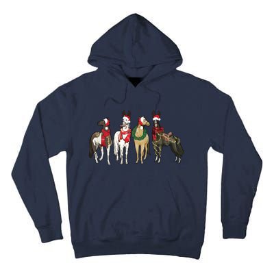 Horse Christmas Western Christmas Horse Tall Hoodie