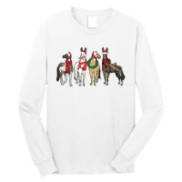 Horse Christmas Western Christmas Horse Long Sleeve Shirt