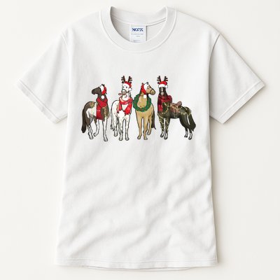 Horse Christmas Western Christmas Horse Tall T-Shirt