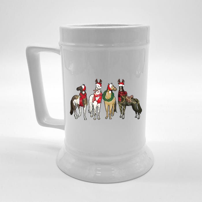 Horse Christmas Western Christmas Horse Beer Stein