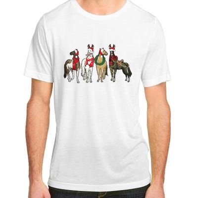 Horse Christmas Western Christmas Horse Adult ChromaSoft Performance T-Shirt