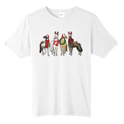 Horse Christmas Western Christmas Horse Tall Fusion ChromaSoft Performance T-Shirt