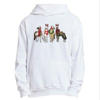 Horse Christmas Western Christmas Horse Urban Pullover Hoodie