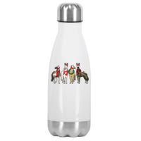 Horse Christmas Western Christmas Horse Stainless Steel Insulated Water Bottle