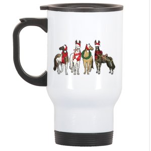 Horse Christmas Western Christmas Horse Stainless Steel Travel Mug