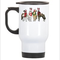 Horse Christmas Western Christmas Horse Stainless Steel Travel Mug