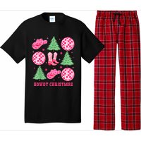 Howdy Christmas Western Cowgirl Boots And Hats Xmas Trees Pajama Set