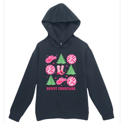 Howdy Christmas Western Cowgirl Boots And Hats Xmas Trees Urban Pullover Hoodie