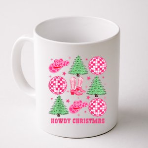 Howdy Christmas Western Cowgirl Boots And Hats Xmas Trees Coffee Mug