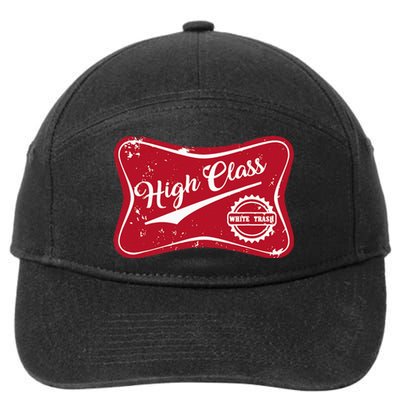 High Class White Trash Vintage Country 7-Panel Snapback Hat