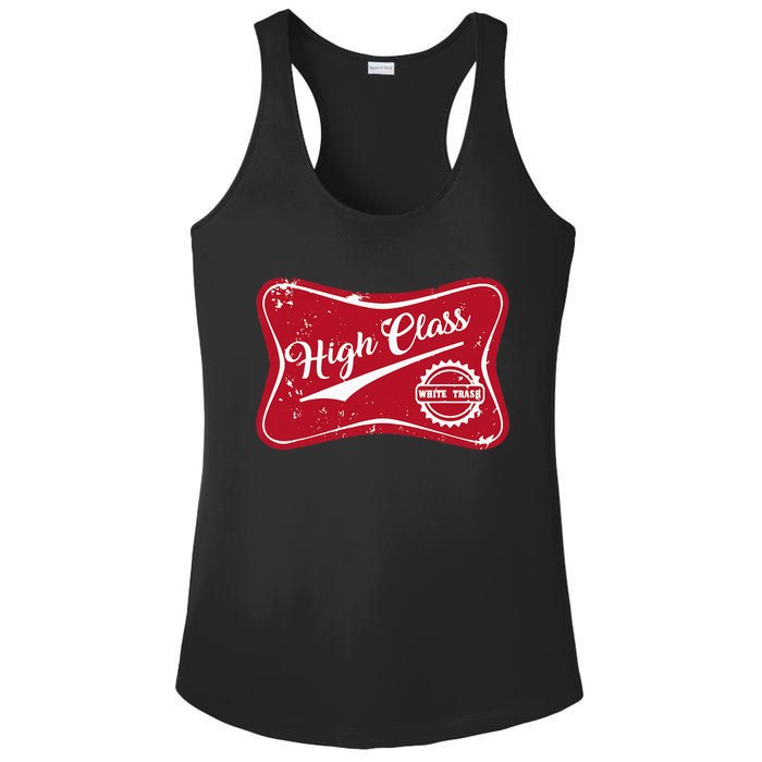 High Class White Trash Vintage Country Ladies PosiCharge Competitor Racerback Tank