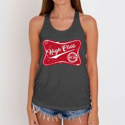 High Class White Trash Vintage Country Women's Knotted Racerback Tank