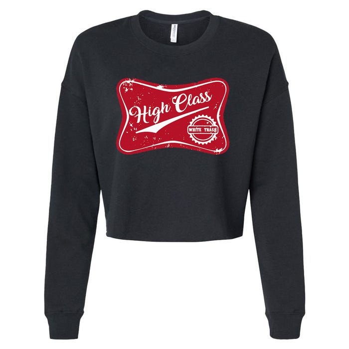 High Class White Trash Vintage Country Cropped Pullover Crew