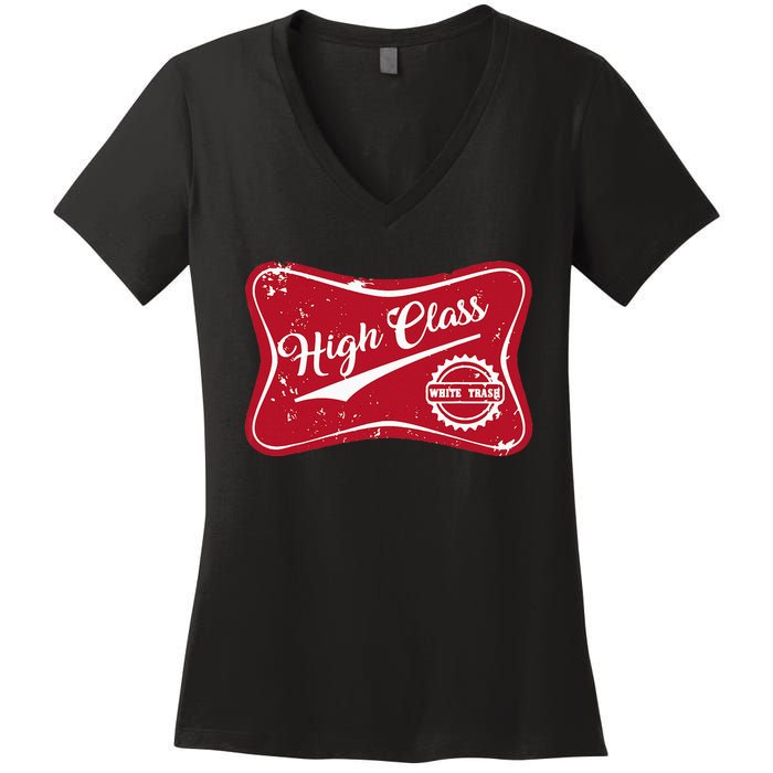 High Class White Trash Vintage Country Women's V-Neck T-Shirt