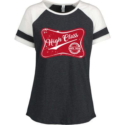 High Class White Trash Vintage Country Enza Ladies Jersey Colorblock Tee