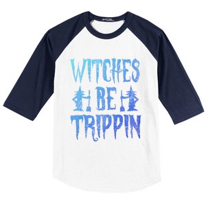 Halloween Costume Witches Be Trippin Gift Baseball Sleeve Shirt