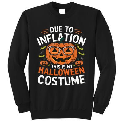 Halloween Costumes Woman 2024 Funny Due To Inflation Sweatshirt