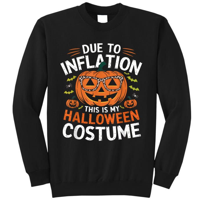 Halloween Costumes Woman 2024 Funny Due To Inflation Tall Sweatshirt