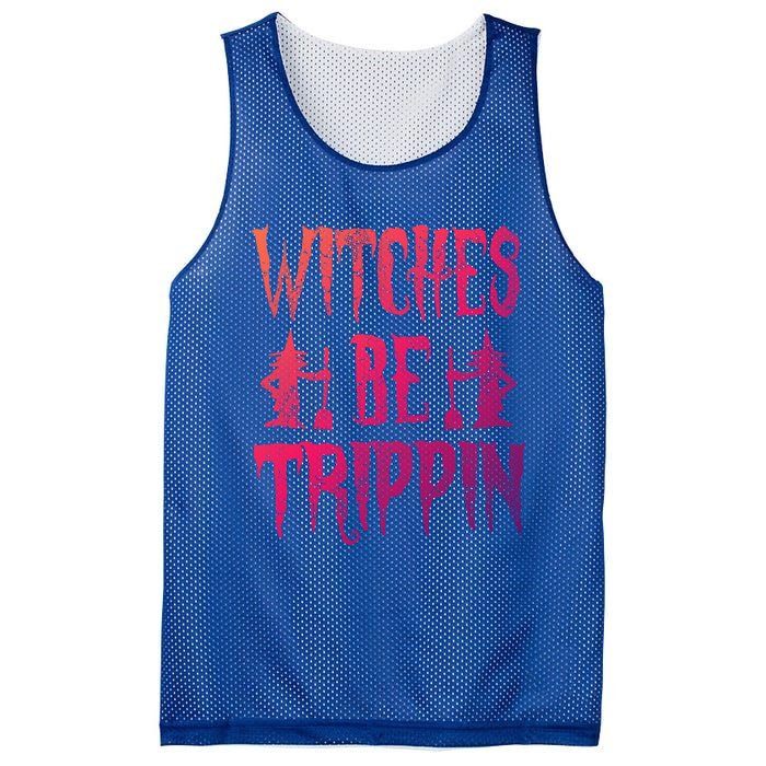 Halloween Costume Witches Be Trippin Gift Mesh Reversible Basketball Jersey Tank