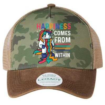 Happiness Comes Within Gay And Homosexual Santa Claus Funny Gift Legacy Tie Dye Trucker Hat