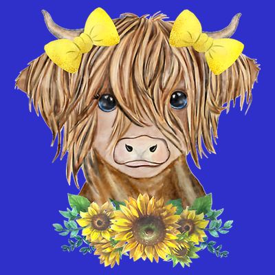 Highland Cow With Sunflowers T-Shirt