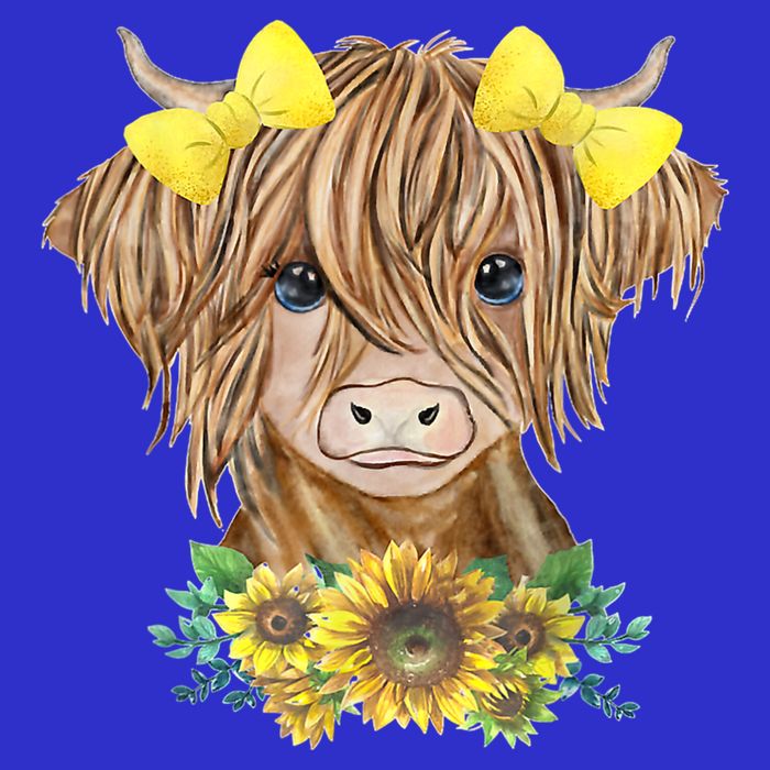 Highland Cow With Sunflowers Zip Tote Bag