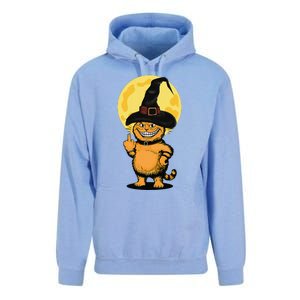 Halloween Cat Wearing Witch Hat With The Middle Finger Funny Unisex Surf Hoodie