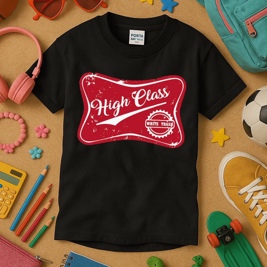 High Class White Trash Vintage Country For Men & Women Kids T-Shirt