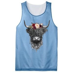 Highland Cow Western Country Mesh Reversible Basketball Jersey Tank