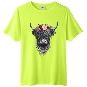 Highland Cow Western Country Tall Fusion ChromaSoft Performance T-Shirt