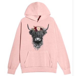 Highland Cow Western Country Urban Pullover Hoodie