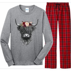 Highland Cow Western Country Long Sleeve Pajama Set