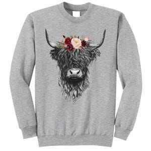 Highland Cow Western Country Tall Sweatshirt