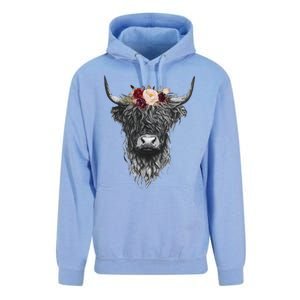 Highland Cow Western Country Unisex Surf Hoodie