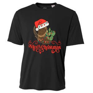 Howdy Christmas Western Xmas Cowboy Boots Country Christmas Cooling Performance Crew T-Shirt