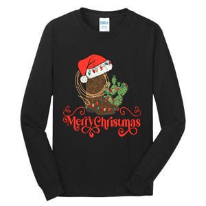 Howdy Christmas Western Xmas Cowboy Boots Country Christmas Tall Long Sleeve T-Shirt