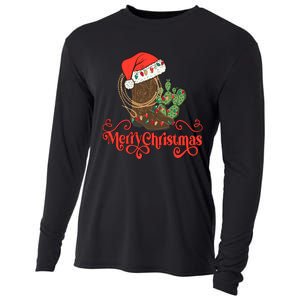 Howdy Christmas Western Xmas Cowboy Boots Country Christmas Cooling Performance Long Sleeve Crew