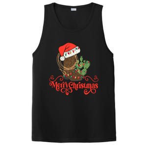 Howdy Christmas Western Xmas Cowboy Boots Country Christmas PosiCharge Competitor Tank