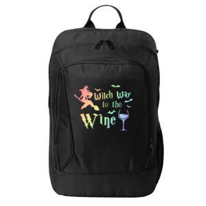 Halloween Costumes Witch Way To The Wine Lover Fun Gift City Backpack