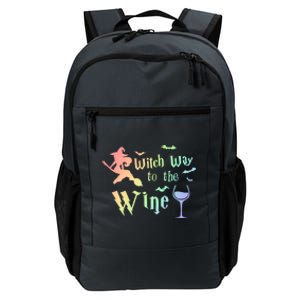 Halloween Costumes Witch Way To The Wine Lover Fun Gift Daily Commute Backpack