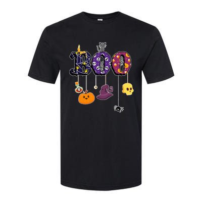 Halloween Costume with Spiders Ghosts Pumpkin & Witch Hat Softstyle CVC T-Shirt