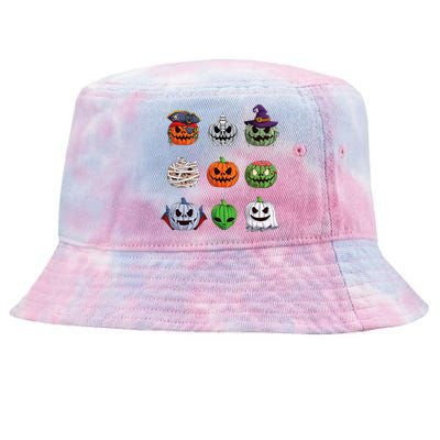 Halloween Costume Women Pumpkin Characters Tie-Dyed Bucket Hat