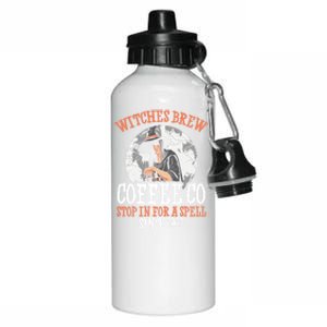 Halloween Coffee Witch Witches Brew Coffee Company Gift Aluminum Water Bottle