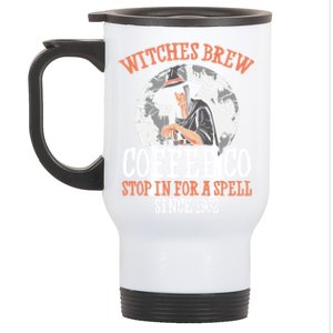 Halloween Coffee Witch Witches Brew Coffee Company Gift Stainless Steel Travel Mug