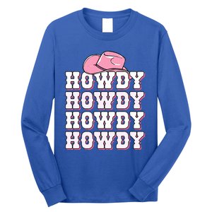 Howdy Cow Western Country Cowgirl Long Sleeve Shirt