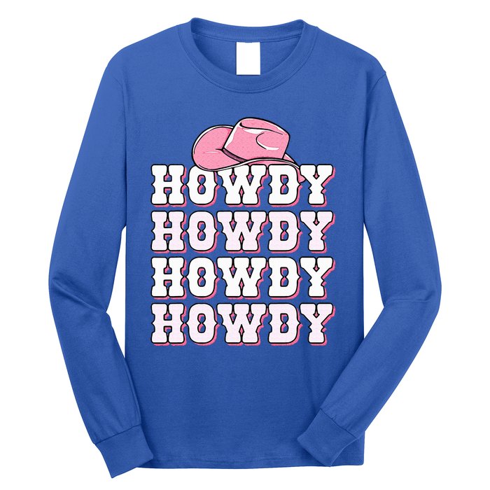 Howdy Cow Western Country Cowgirl Long Sleeve Shirt