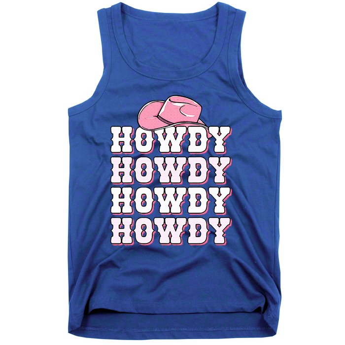 Howdy Cow Western Country Cowgirl Tank Top