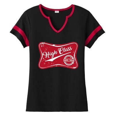 High Class White Trash Vintage Country Ladies Halftime Notch Neck Tee