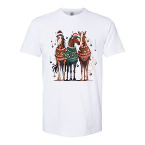 Horse Christmas Xmas Horseback Riding Farm Softstyle CVC T-Shirt