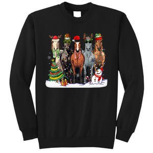 Horse Christmas Xmas Horseback Riding Farm Sweatshirt